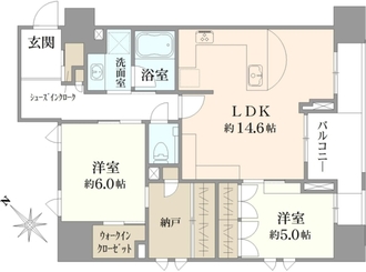 プラウド日本橋人形町ディアージュの間取図