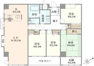 ラポール砧公園の間取図