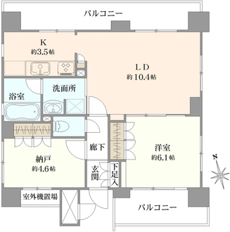 レジェンド高田馬場の間取図