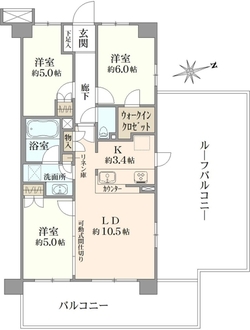 カサーレ三鷹の間取図