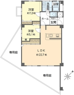 星和菊ヶ丘ハイツの間取図