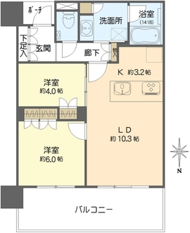 MJR堺筋本町タワーの間取図