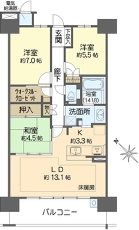 ミリカ・ヒルズ　2街区の間取図