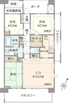 シエルズガーデンパルテールコートの間取図