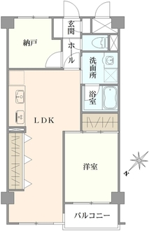 エヴァンタイユ日吉南の間取図