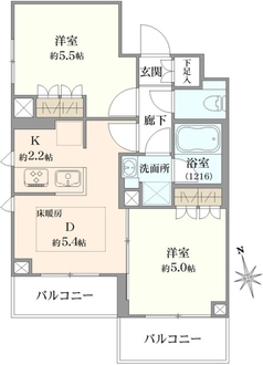 メインステージ南蒲田の間取図