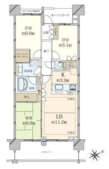 プラウド新小岩の間取図