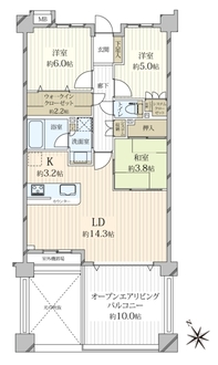 ヴェレーナ津田沼の間取図