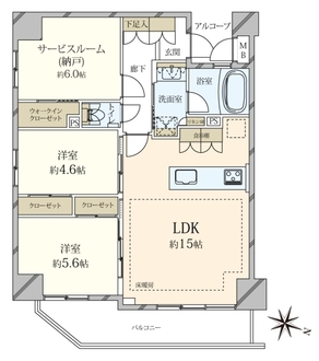 ミオカステーロ小岩IIの間取図