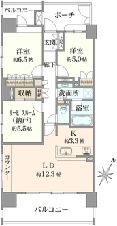 イクシア新小岩親水公園の間取図
