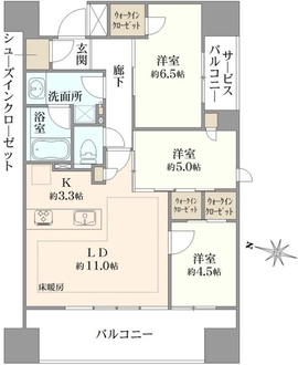 クレヴィア文京湯島の間取図