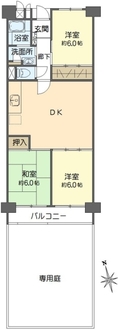コープ野村江坂台の間取図
