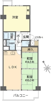 シーアイハイツ南千里B棟の間取図