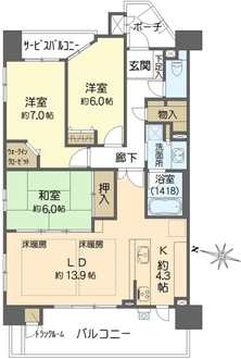 アルス箕面船場西の間取図