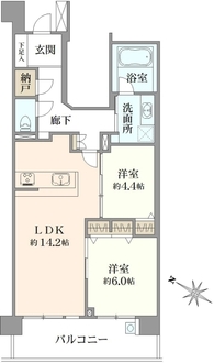 パークホームズ小石川の間取図