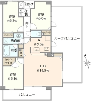 ランドステージ目白台の間取図