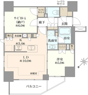 ジオ文京千石の間取図