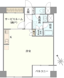 ライオンズマンション西新宿の間取図