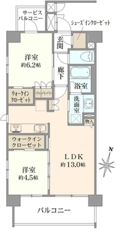 ウィザースレジデンス蘇我の間取図