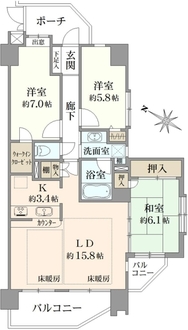 ゼファー西船橋の間取図