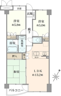 セレクトホームズ行徳の間取図