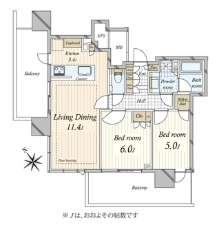 シティタワー目黒の間取図