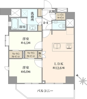 アイディーコート飯田橋の間取図