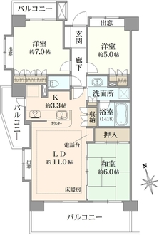 コンファーレ上板橋の間取図