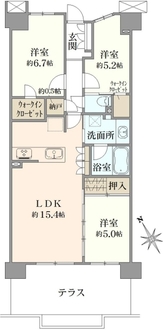 オハナ萩山の間取図