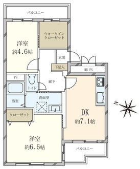 グリーンコーポ住吉の間取図