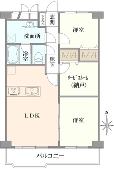 ボナハイツ中川A棟の間取図