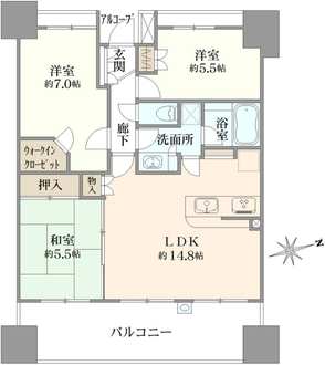 アーデル見沼代親水公園の間取図