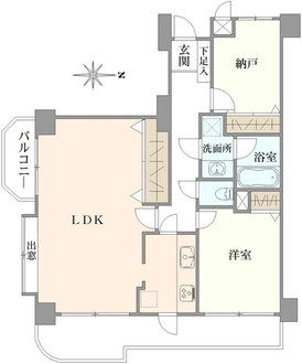 ライオンズマンション竹の塚東の間取図