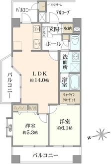 ベルクレール亀有の間取図