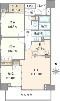 サングランデ千住大橋の間取図