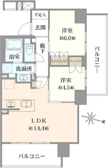 ライオンズ南千住グランプレイスの間取図
