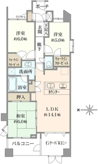 ヴェルビュ亀有の間取図