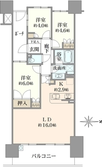 トーキョーガーデンスイートの間取図