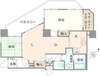 コルサム北千住の間取図