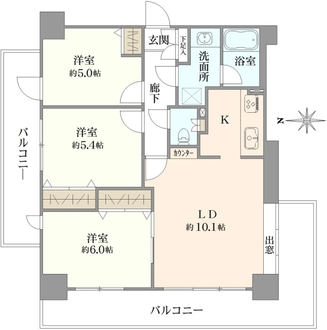 マイキャッスル四ツ木の間取図
