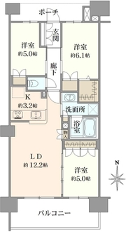 東京ラ・クラシアの間取図