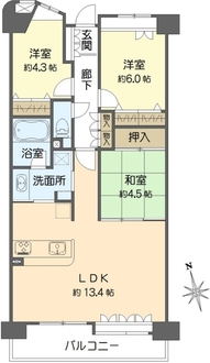 オーベル葛西臨海公園の間取図