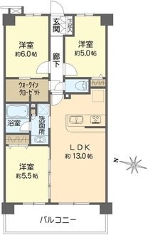 ブリシア一之江の間取図