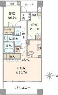 グランステージ南浦和の間取図