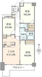 コスモ南与野の間取図