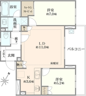 プラウド代々木初台の間取図