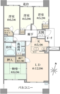 プラウド横浜鶴見市場の間取図