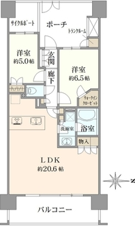 アクアリーナ川崎ロッソタワーの間取図