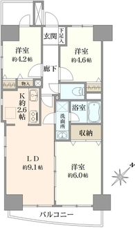 ネオマイム生麦の間取図