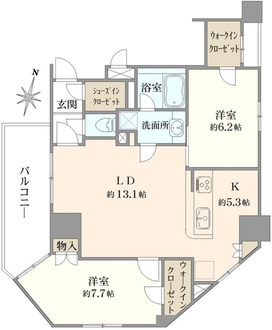 ルシオン多摩川の間取図